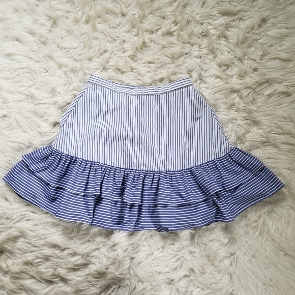 J Crew Striped Ruffle Skirt - Picture 5 of 8